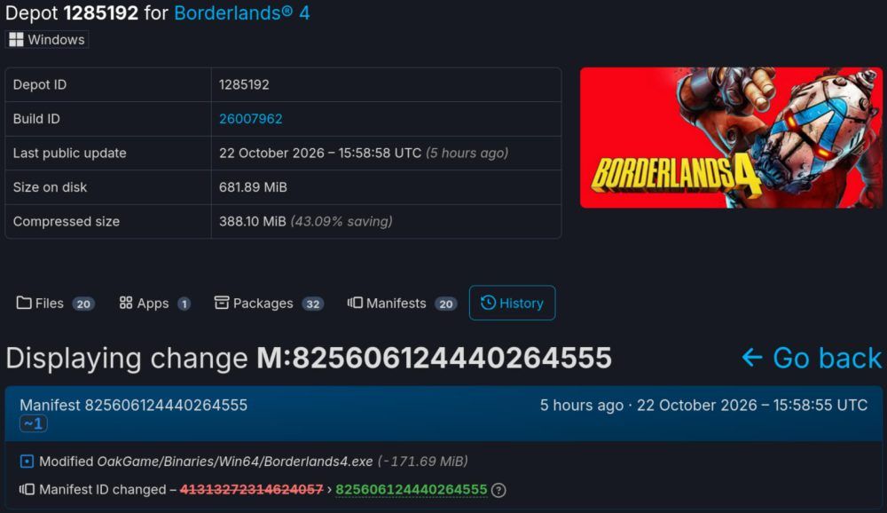 Parche Borderlands