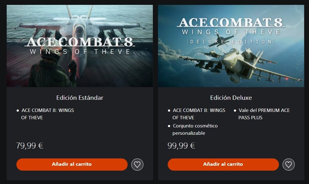 Precio Ace Combat 8 PS5