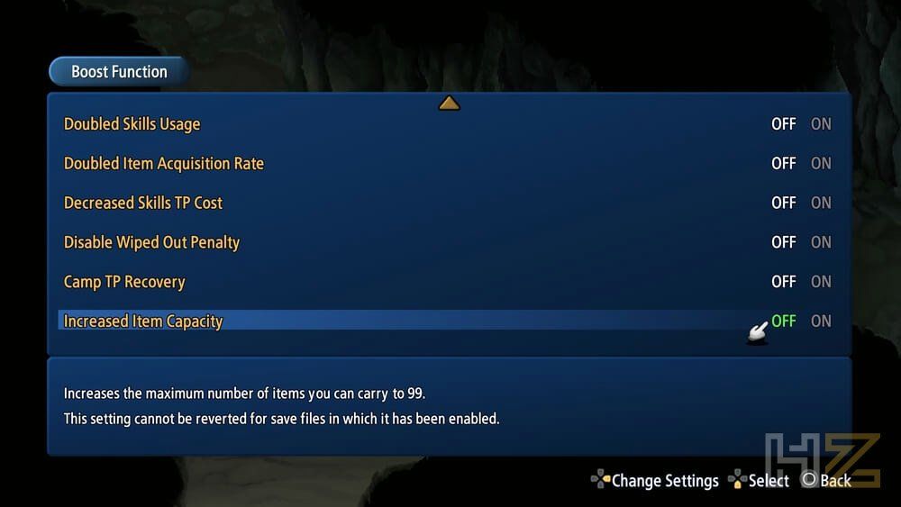 Configuración especial en Tales of Eternia Remastered