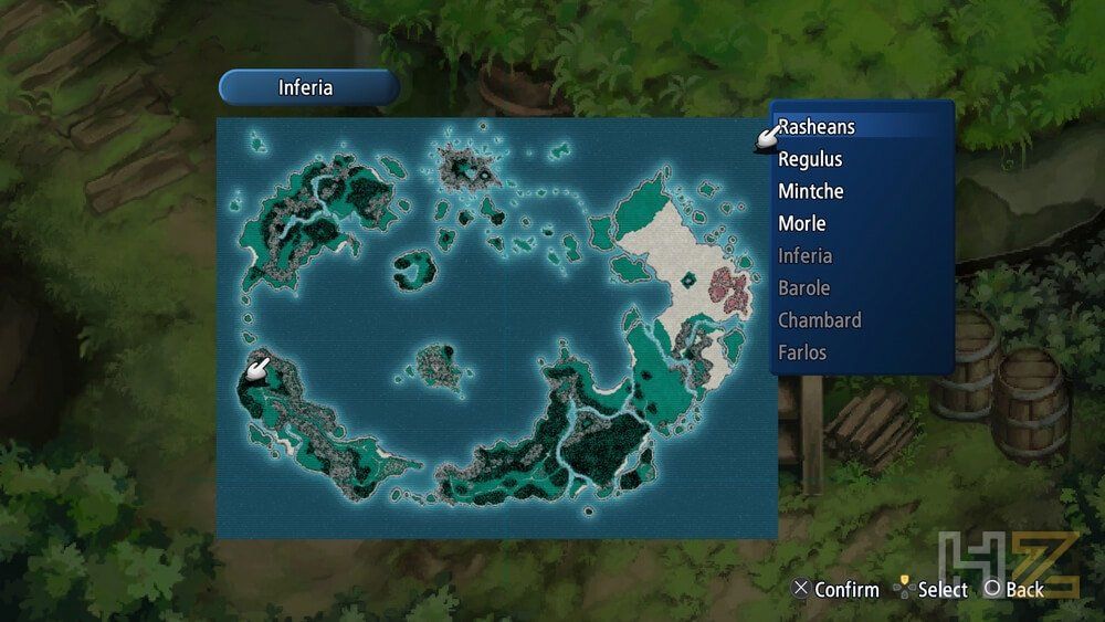 Mapa de Tales of Eternia Remastered