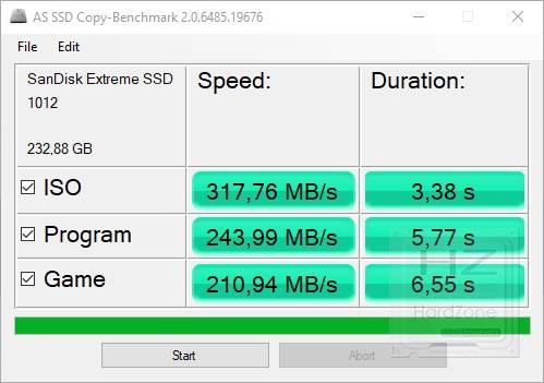 SanDisk Extreme Portable SSD - AS SSD Benchmark 2