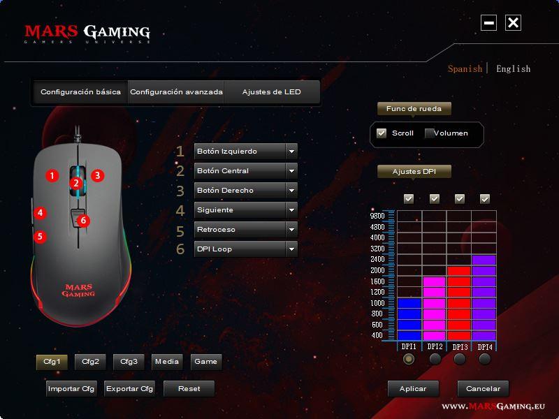 Mars Gaming MM118 - Software 1