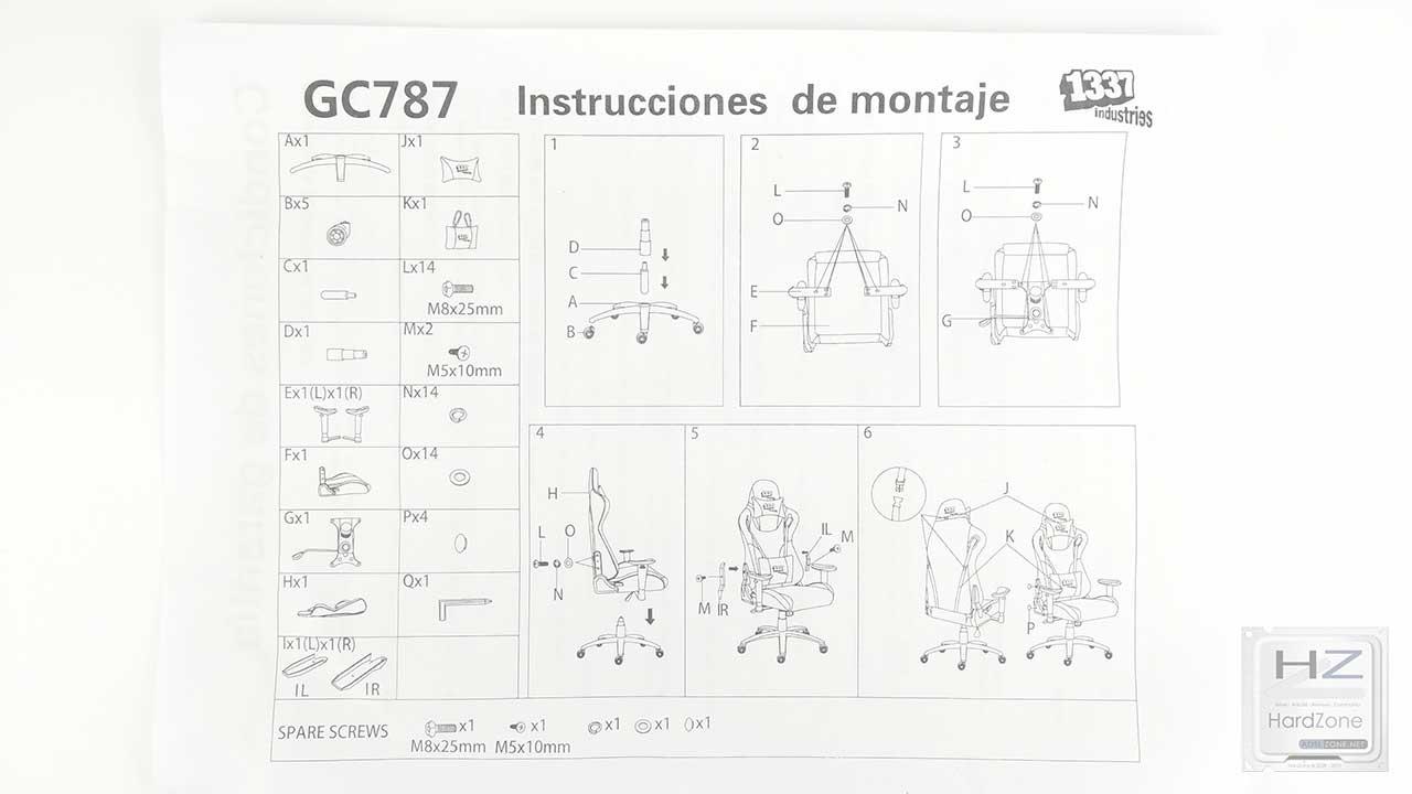 1337 Industries GC787 instrucciones de montaje
