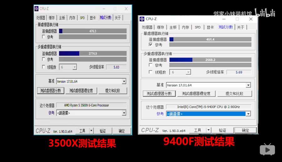 AMD-Ryzen-5-3500X-vs-i5-9400F